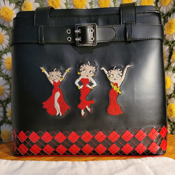 Betty Boop Harlequin Belt Buckle Purse - Picture 2 of 12